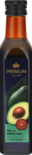 Масло авокадо PREMIUM CLUB нерафинированное, 250мл, вид