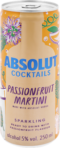 Напиток слабоалкогольный ABSOLUT Passionfruit&nbsp;Martini 5%, 0.25л, детальное фото