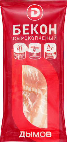 Бекон сырокопченый ДЫМОВ, нарезка, 100г, фотография