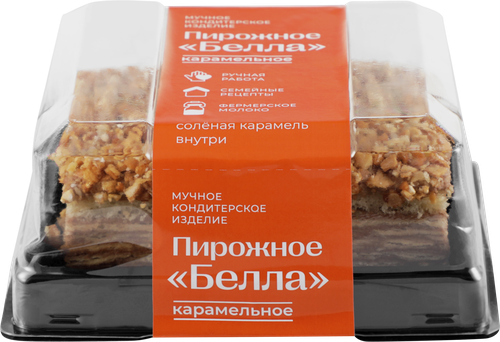 Пирожное РИМСКИЙ ПИР Белла карамельное, 180г, фотография