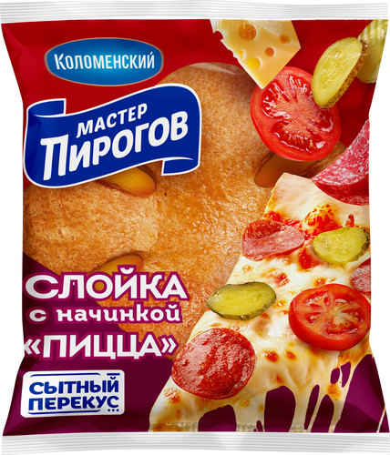 Слойка МАСТЕР ПИРОГОВ с начинкой пицца, 70г, картинка