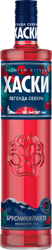 Настойка ХАСКИ Брусника-Пихта 35%, горькая, 0.5л, картинка