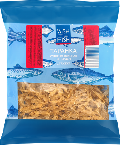 Таранка WISH FISH Путассу с перцем, стружка, 40г, детальное фото