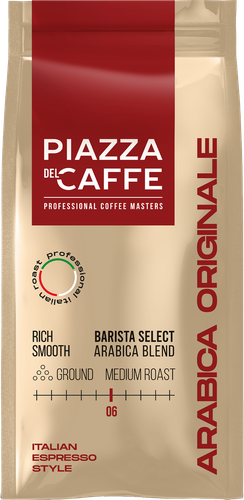 Кофе молотый PIAZZA DEL CAFFE Арабика Ориджинале жареный, 200г, детальное фото