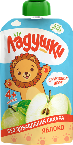 Пюре фруктовое ЛАДУШКИ Яблоко, с 4 месяцев, 85г, картинка