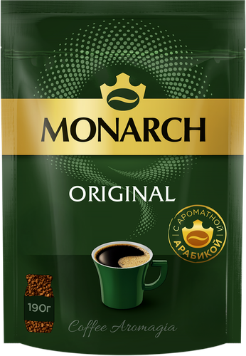 Кофе растворимый MONARCH Ориджинал натуральный сублимированный, 190г, картинка