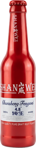 Пиво светлое SHANWEI № 1 фильтрованное пастеризованное 4,8%, 0.27л, фото