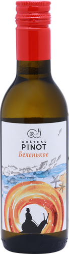 Вино CHATEAU PINOT Российское Беленькое Кубань белое сухое, 0.187л, детальное фото