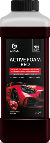 Активная пена для бесконтактной мойки GRASS Active Foam Red, 1л, крупный план