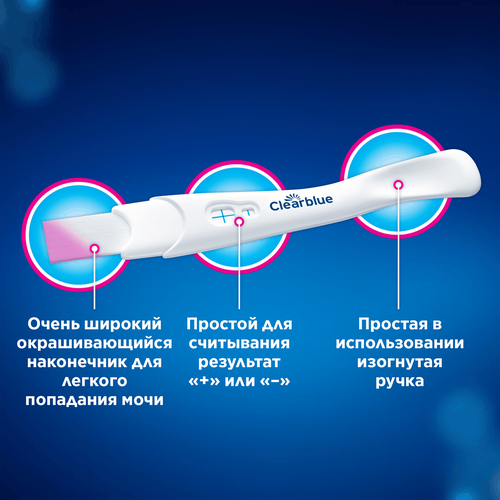 Тест на беременность CLEARBLUE Plus, картинка