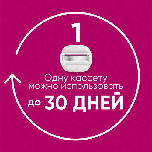 Бритва женская GILLETTE Venus Miami с 3 кассетами + держатель, детальное фото