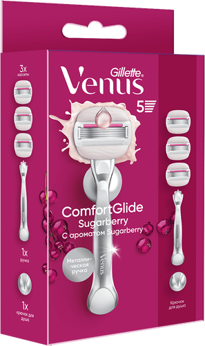 Бритва женская GILLETTE Venus Miami с 3 кассетами + держатель, фото