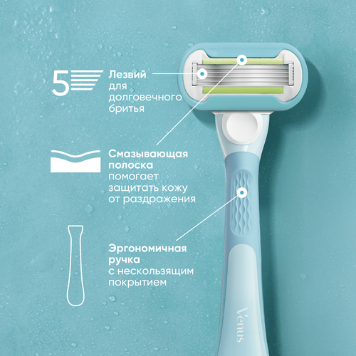 Бритва женская GILLETTE Venus ExtraSmooth с 4 кассетами + держатель, вид