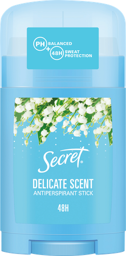 Антиперспирант-стик женский SECRET Деликат, 40мл, крупный план