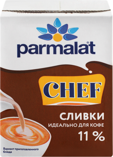 Сливки ультрапастеризованные PARMALAT 11%, без змж, 200г, фото