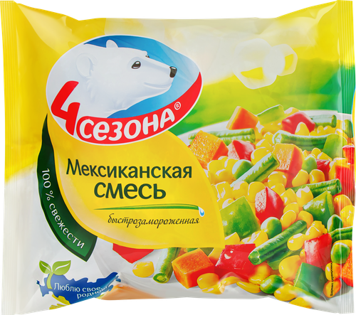 Смесь овощная 4 СЕЗОНА Мексиканская, 400г, фото