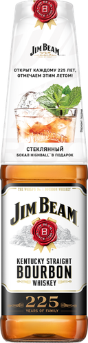 Виски JIM BEAM Bourbon 40%, 0.7л, изображение