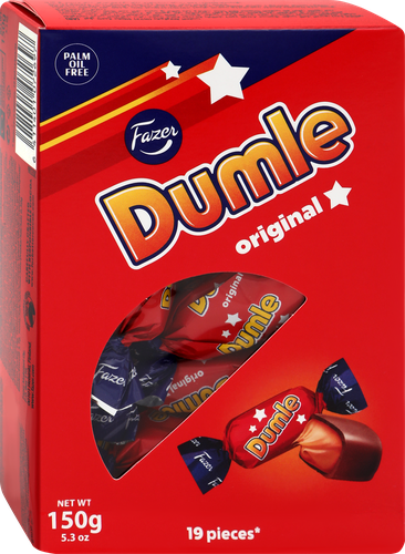 Ирис FAZER Dumle мягкий сливочный в молочном шоколаде, 150г, изображение
