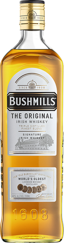 Виски BUSHMILLS Бушмиллз Ориджинал Ирландский купажированный, 40%, 
п/у/без п/у,  0.7л, фото