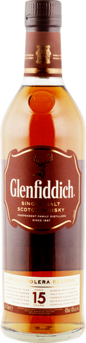 Виски GLENFIDDICH Шотландский солодовый 15 лет 40%, 0.75л, фотография