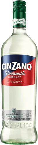 Напиток виноградосодержащий CINZANO Экстра Драй из виноградного сырья белый полусухой, 1л, фото