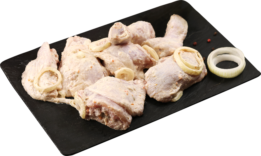 Шашлык из куриных окорочков ЛЕНТА FRESH в майонезе, весовой, превью