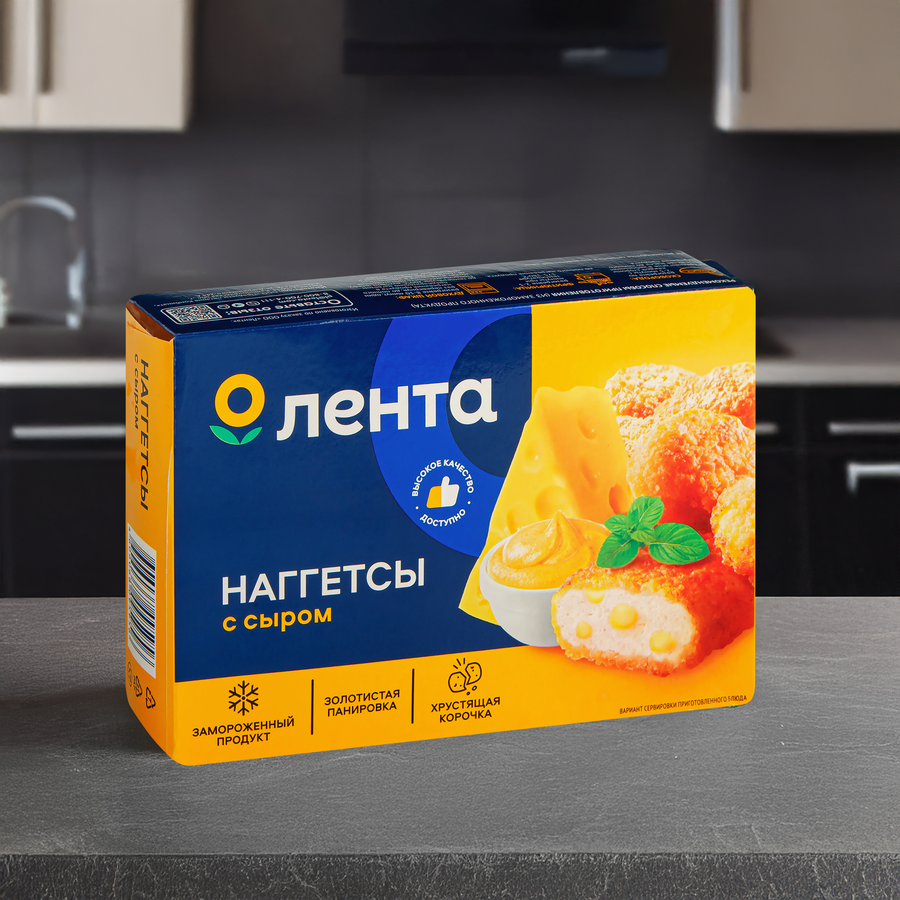 Наггетсы куриные ЛЕНТА с сыром, 280г, предпросмотр