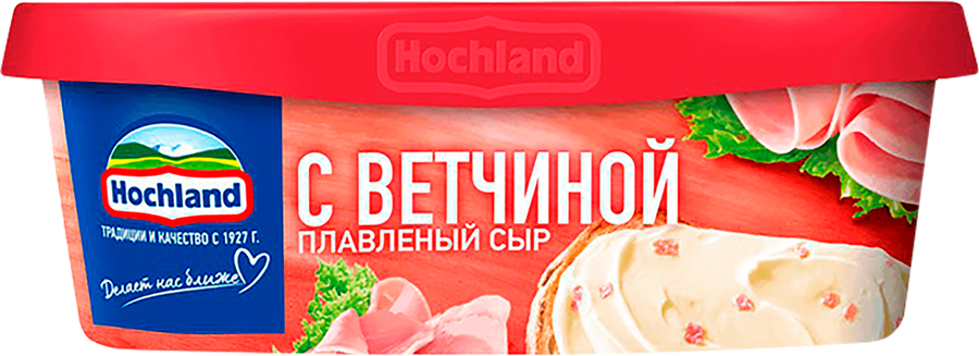Сыр плавленый HOCHLAND с ветчиной 55%, без змж, 200г, предпросмотр
