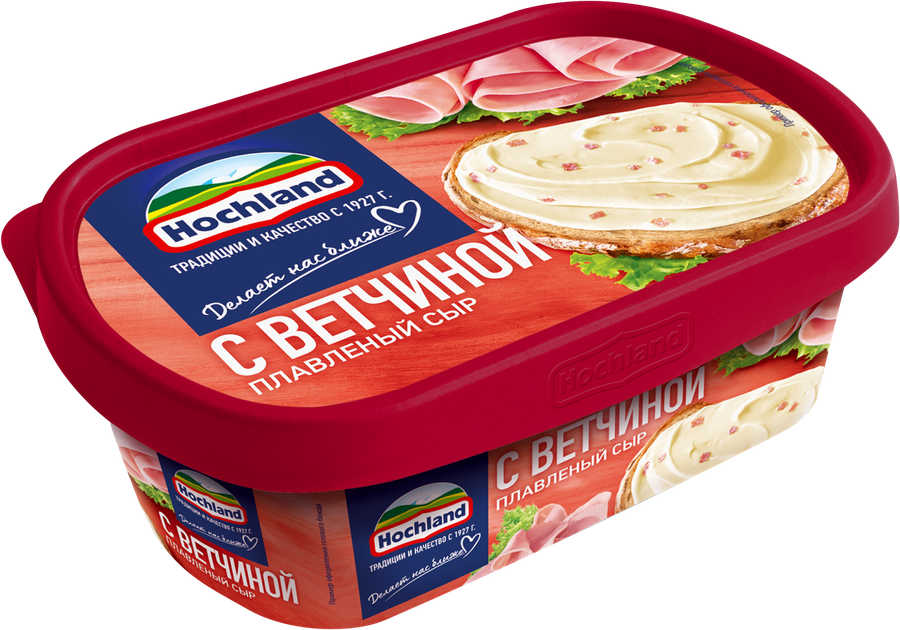 Сыр плавленый HOCHLAND с ветчиной 55%, без змж, 200г, превью