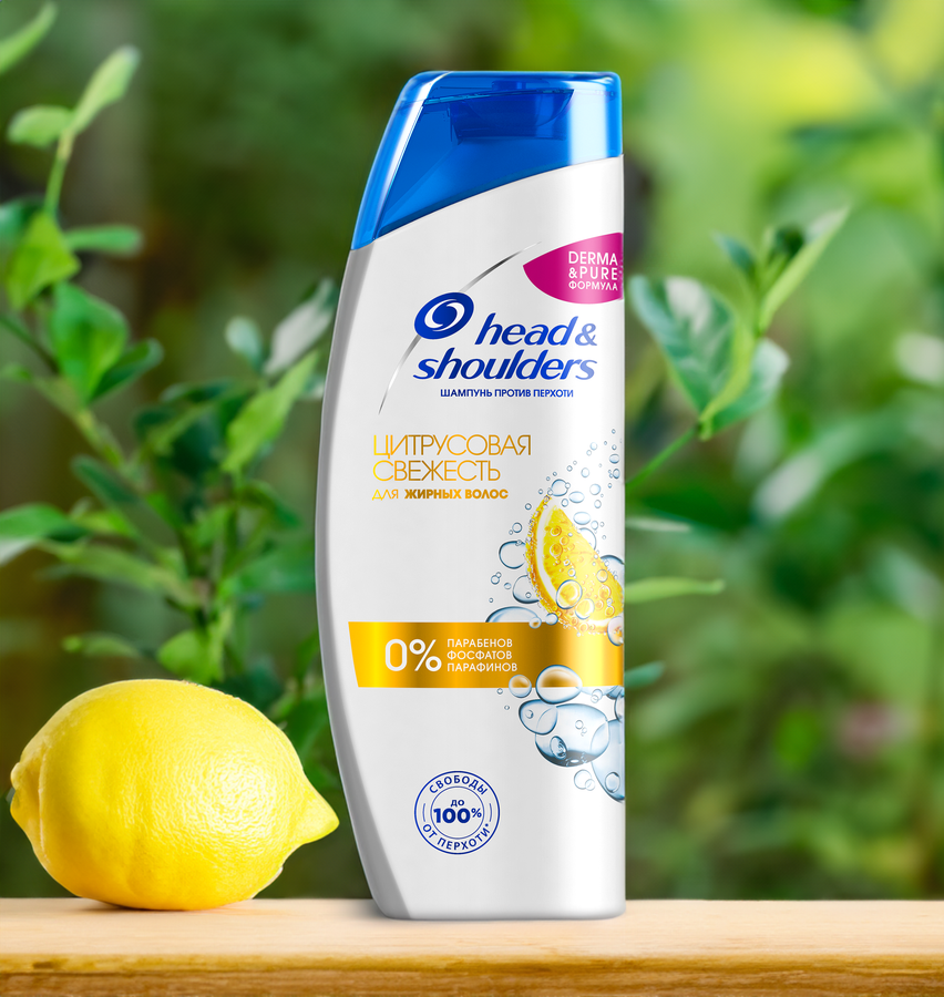 Шампунь для жирных волос HEAD&SHOULDERS Цитрусовая свежесть, 400мл, предпросмотр