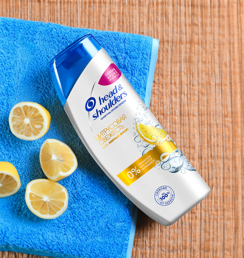 Шампунь для жирных волос HEAD&SHOULDERS Цитрусовая свежесть, 400мл, предпросмотр