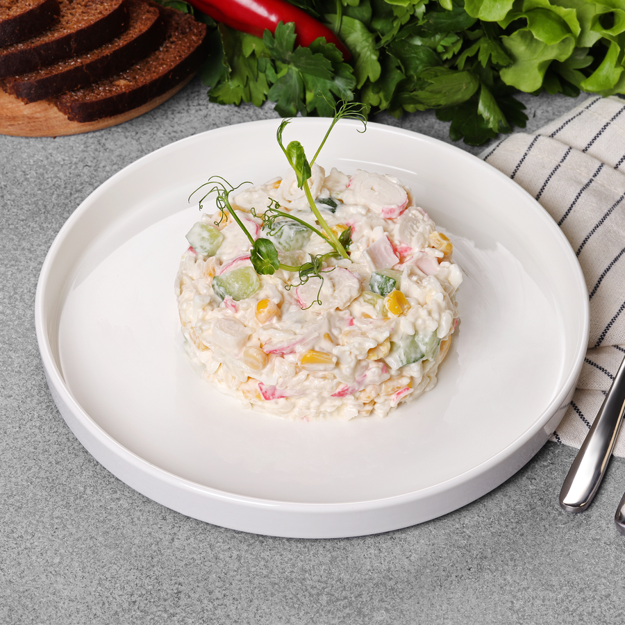 Салат ЛЕНТА FRESH Крабовый, весовой, превью
