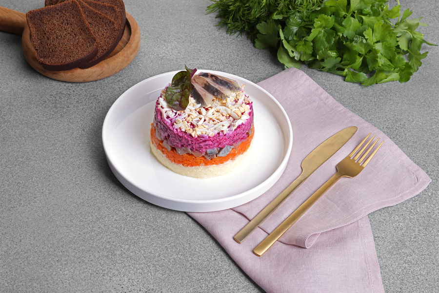 Салат ЛЕНТА FRESH Сельдь под шубой классический, весовой, превью