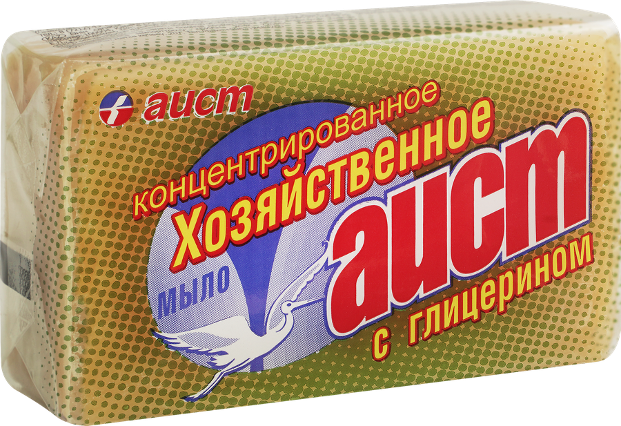 Мыло хозяйственное АИСТ с глицерином, 150г, предпросмотр