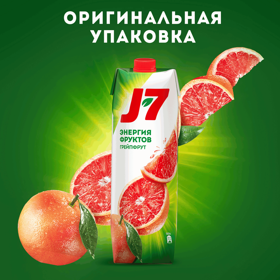 Нектар J7 Грейпфрут с мякотью, 0.97л, предпросмотр