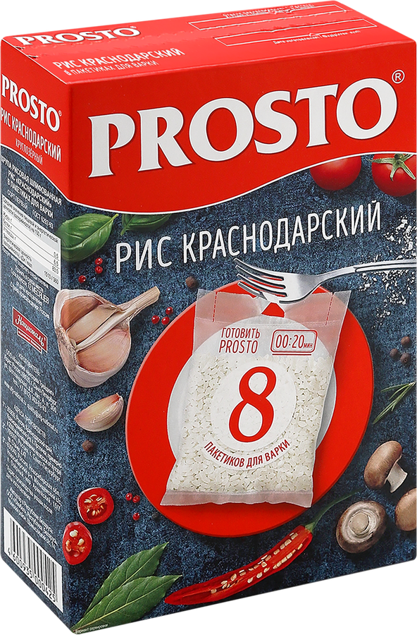 Рис PROSTO Краснодарский 1-й сорт, в пакетиках, 8х62,5г, превью