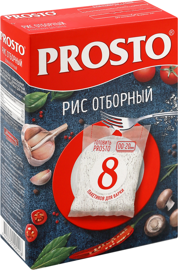 Рис PROSTO Отборный 1-й сорт, в пакетиках, 8х62,5г, превью