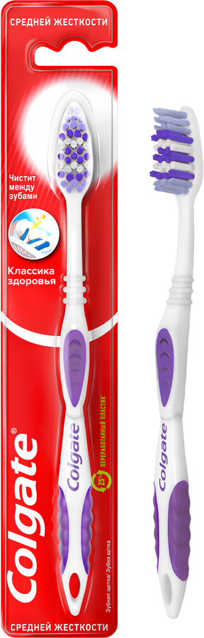 Зубная щетка COLGATE Классика Здоровья, средней жесткости, предпросмотр