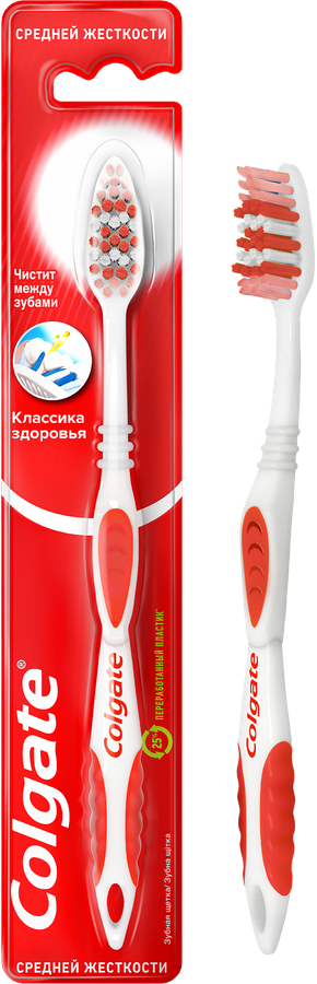Зубная щетка COLGATE Классика Здоровья, средней жесткости, предпросмотр