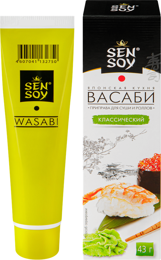 Приправа для суши и роллов SEN SOY Premium Васаби классический, 43г, превью