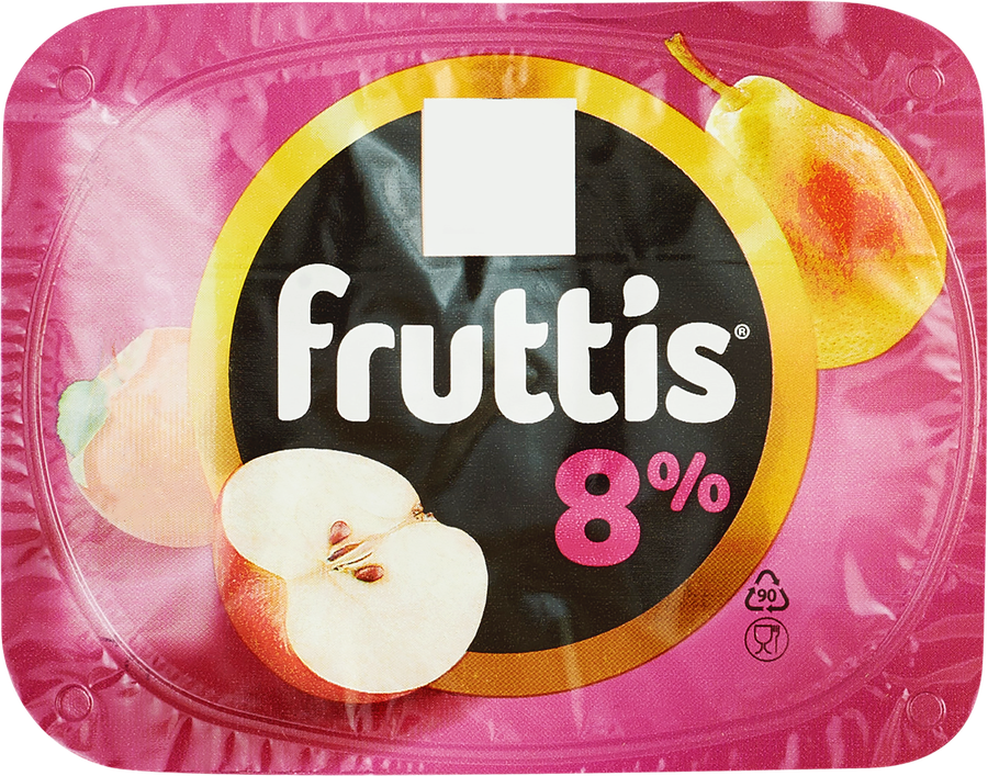 Продукт йогуртный FRUTTIS Суперэкстра Клубника/Яблоко, груша 8%, без змж, 115г, превью