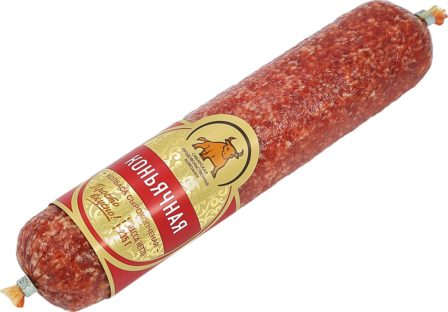 Колбаса сырокопченая СПК Коньячная, 235г, предпросмотр