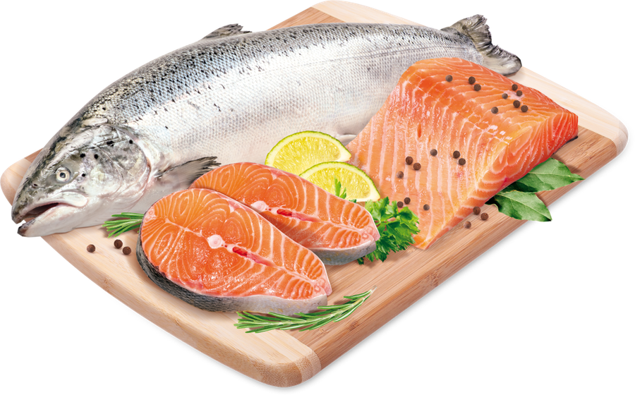 Лосось Атлантический ЛЕНТА FRESH потрошеный (из замороженного сырья) 
3–6кг, весовой, превью