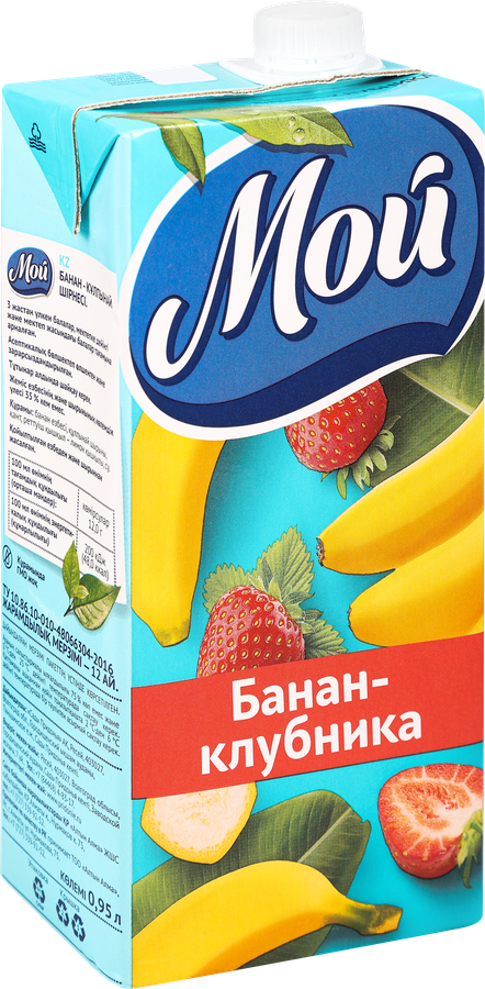 Нектар МОЙ Бананово-клубничный, 0.95л, предпросмотр