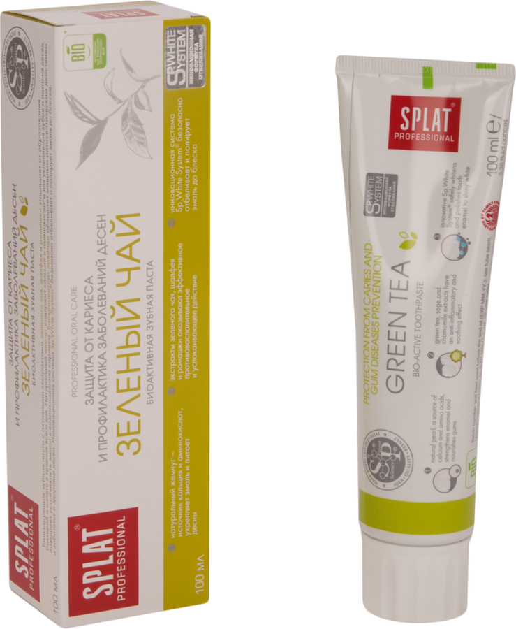 Зубная паста SPLAT Green tea Professional, 100мл, превью