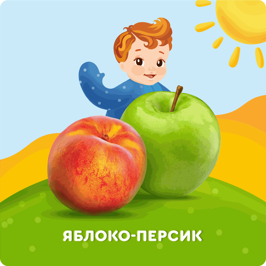 Сок детский АГУША Яблоко-персик, с 5 месяцев, 200мл, предпросмотр