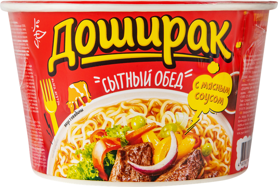 Лапша DOSHIRAK Сытный обед со вкусом говядины, 110г, предпросмотр