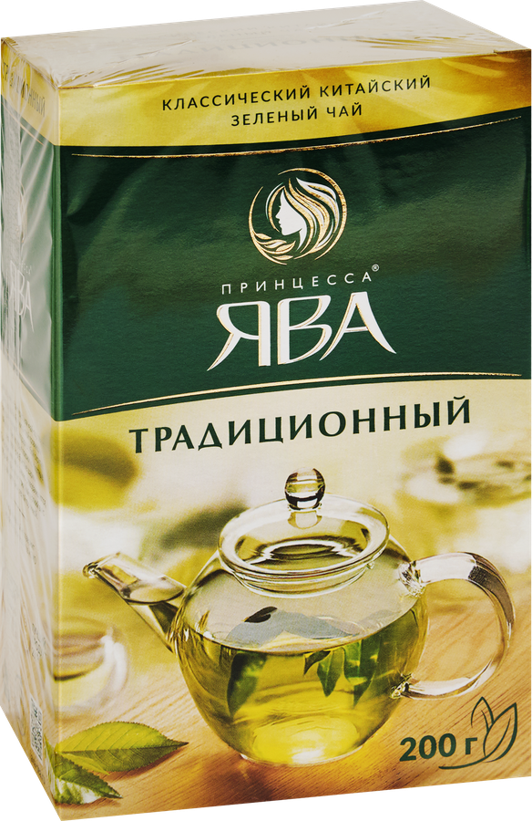 Чай зеленый ПРИНЦЕССА ЯВА Китайский Традиционный листовой, 200г, предпросмотр