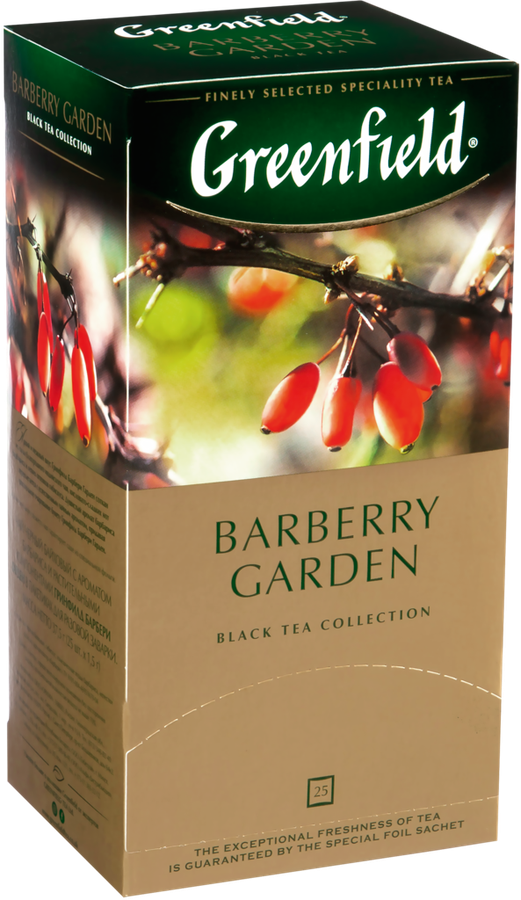 Чай черный GREENFIELD Индийский Barberry Garden, 25пак, превью