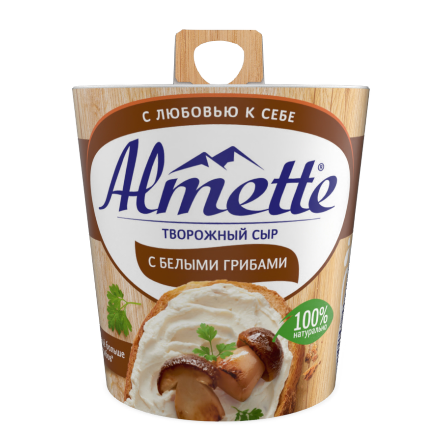 Сыр творожный HOCHLAND Almette с белыми грибами 60%, без змж, 150г, превью